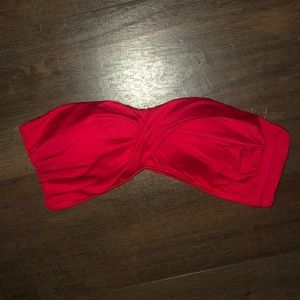 Mossimo (Target) Red Bandeau Bathing Suit Top